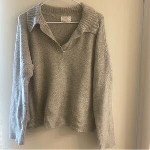 Absolutely Women's V-Neck Collared Sweater